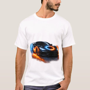 Camiseta Alimente o Carro Esportivo Neon Fire