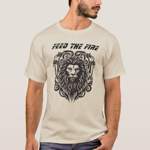 Camiseta Alimente o fogo - Lion Tee feroz