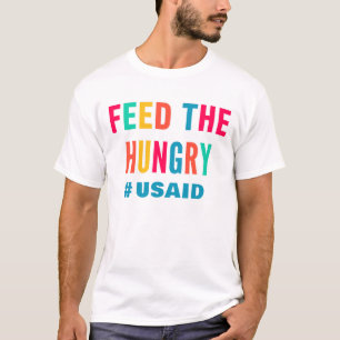 Camiseta Alimente o USAID faminto