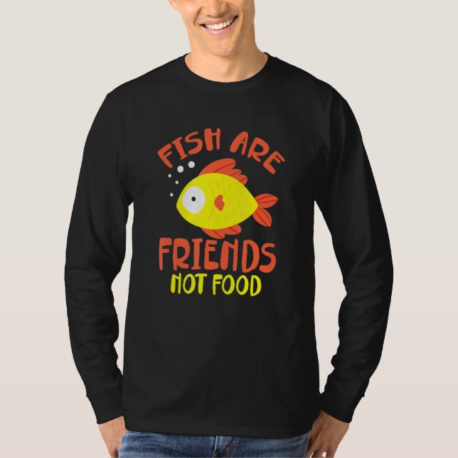 Camiseta Alimento à base de vegetais de Vegan de peixes (Frente)