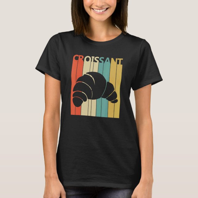 Camiseta Alimento de Café da Manhã Croissant (Frente)
