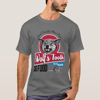 Camiseta Alimento para cães Wolfsooth família engraçado