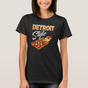 Camiseta Alimento Retangular de Crosta Grossa Estilo Detroi