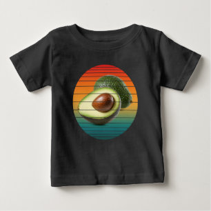 Camiseta Alimento vegetariano de fruta de abacate vintage