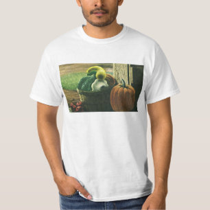 Camiseta Alimentos Antigos, Abóbora de Inverno, Abóbora e M