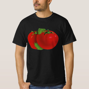 Camiseta Alimentos Antigos, Tomate Orgânico Vermelho Maduro