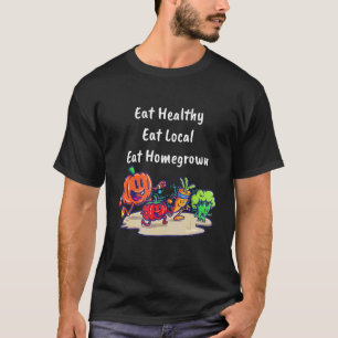 Camiseta Alimentos Orgânicos Caseiros Para Jardineiros Agri