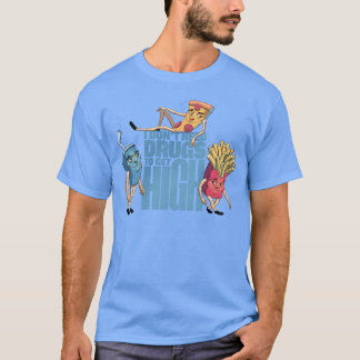 Camiseta Alimentos ricos em açúcar engraçado
