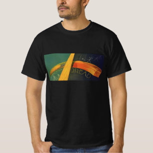 Camiseta Alimentos Saudáveis Antigos, Pão de Trigo Integral