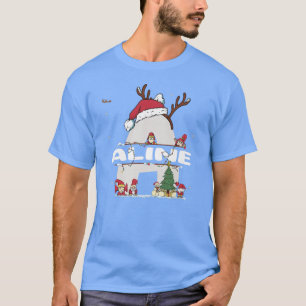Camiseta Aline Christmasw Aline Name para xmas engraçados