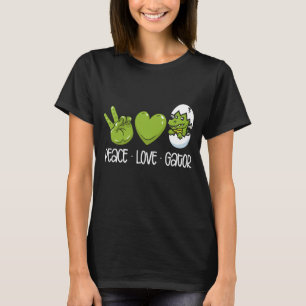Camiseta Alinhador de Impressão de Fundo dos Gators do Peac