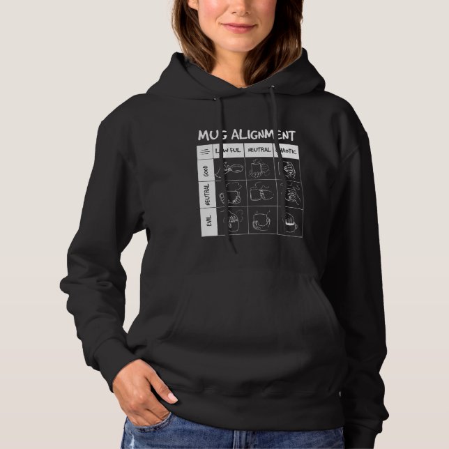 Camiseta Alinhamento De Mug Funny Geeky Nerdy Gamer Teacoff (Frente)
