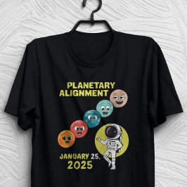 Camiseta Alinhamento Planetário Sistema Solar Janeiro de 20