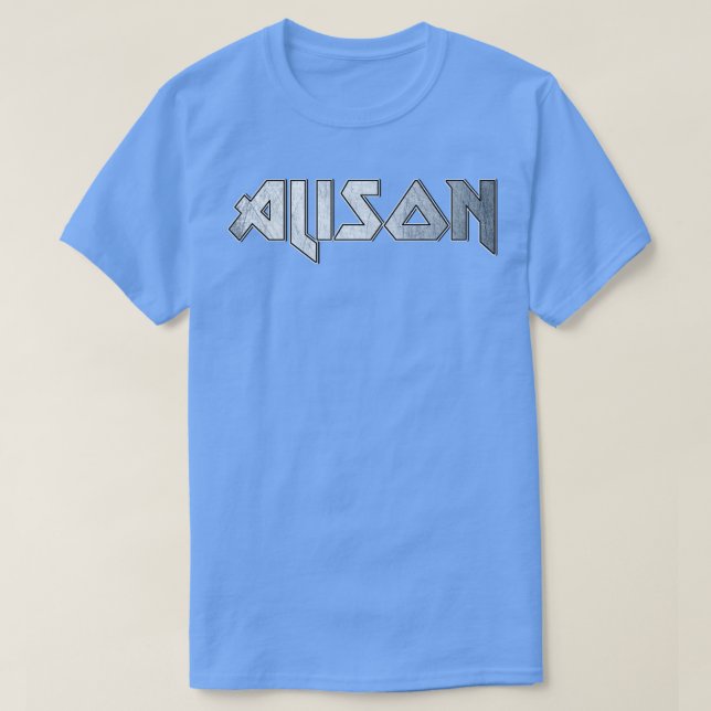 Camiseta Alison de metais pesados (Frente do Design)