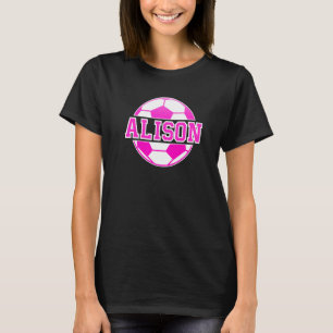 Camiseta Alison Name Girls Soccer Play Futebol Sports Fan