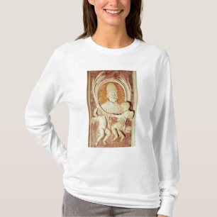 Camiseta Alivio de Damasus mim em um pilaster do nave