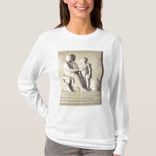 Camiseta Alivio que descreve uma visita ao doutor