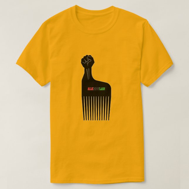 CAMISETA ALKEBULAN - ESTADO DE ÂNIMO NATURAL - PUNHO (Frente do Design)
