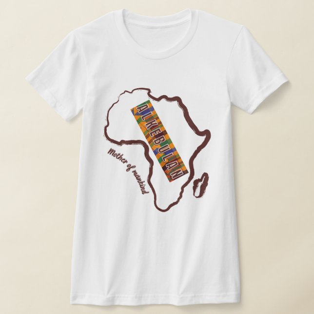 Camiseta Alkebulan Madre da Humanidade (Postura )
