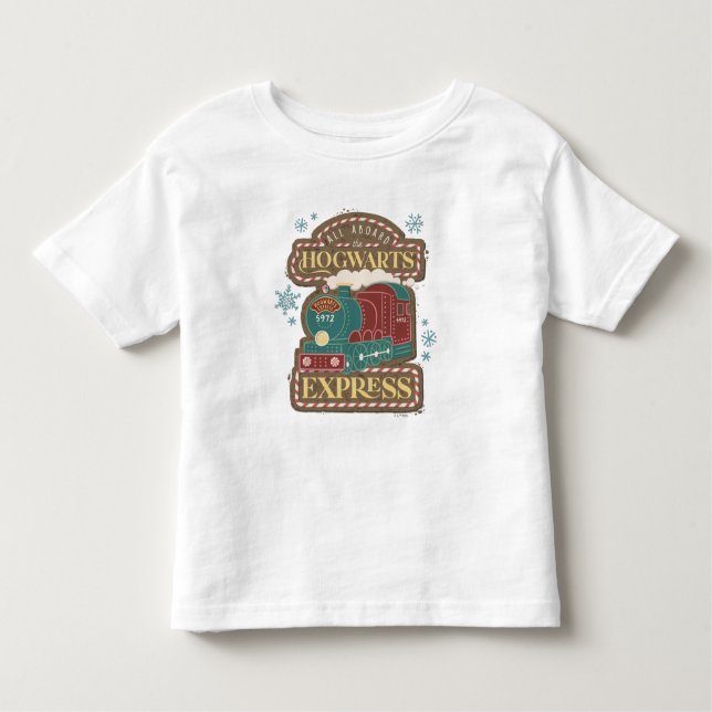 Camiseta All Aboard the HOGWARTS™ Express Christmas Cookie (Frente)