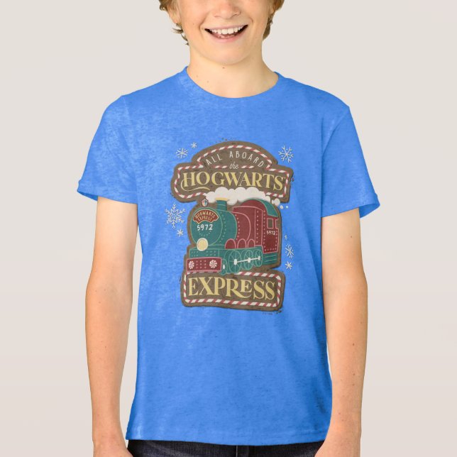 Camiseta All Aboard the HOGWARTS™ Express Christmas Cookie (Frente)