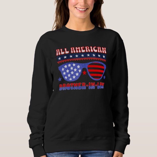 CAMISETA ALL AMERICAN BROTHER IN LAW 4TH OF JULY PATRIOTIC  (Frente)