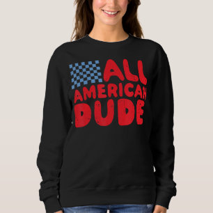 Camiseta All American Dude 4 de julho Toddler Kids Girl Bo
