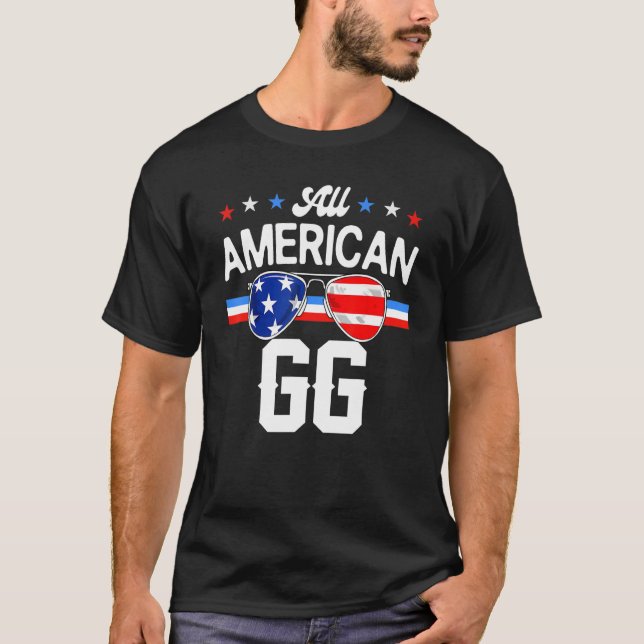 Camiseta All American GG 4th of July Family Matching Sungla (Frente)