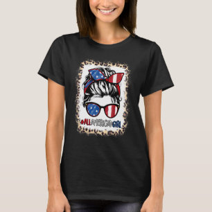 Camiseta All American Girl 4 De Julho Mensageiro Patriótico