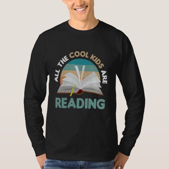 Camiseta All Cool Kids Are Reading Funny Reader Bookworm Bo (Frente)