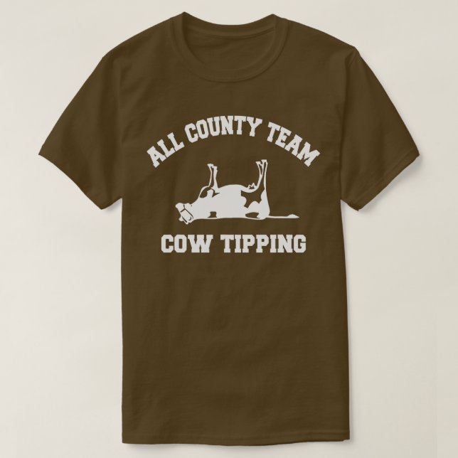 Camiseta All County Team Cow Tipping  (Frente do Design)