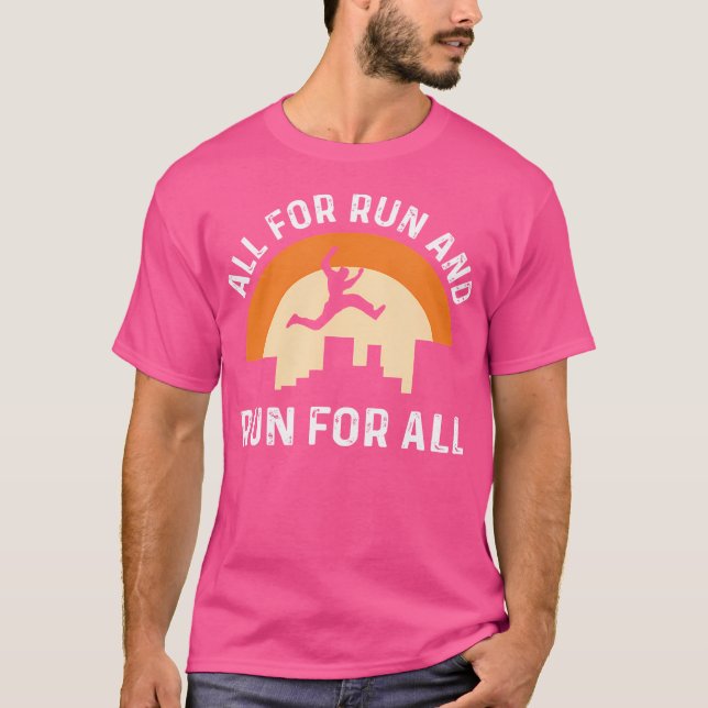 Camiseta All For Run  Run For All. Parcours Freerunning. Pa (Frente)