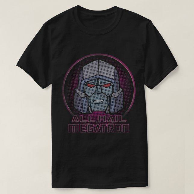 Camiseta All Hail Megatron Portrait (Frente do Design)