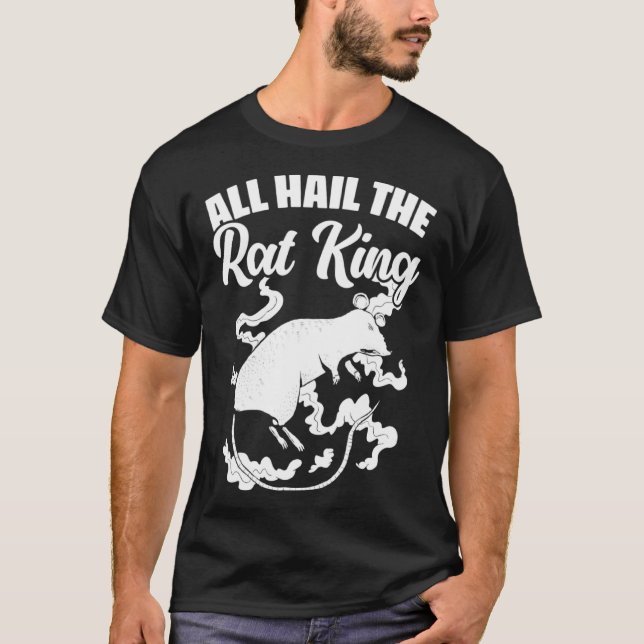 Camiseta All Hail the Rat King Medieval Mouse Rodents Rat (Frente)