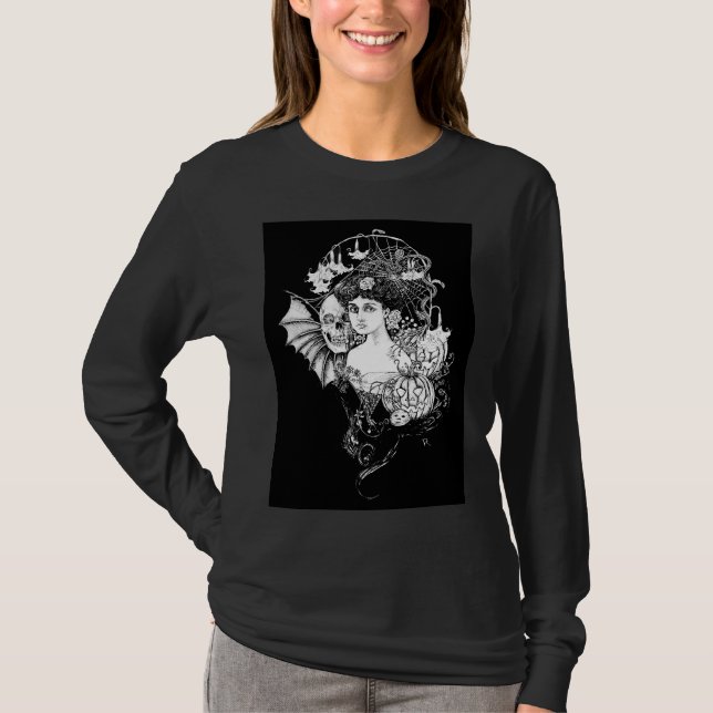 Camiseta "All Hallow's Eve" Arte de Rebecca O'Donnell (Frente)