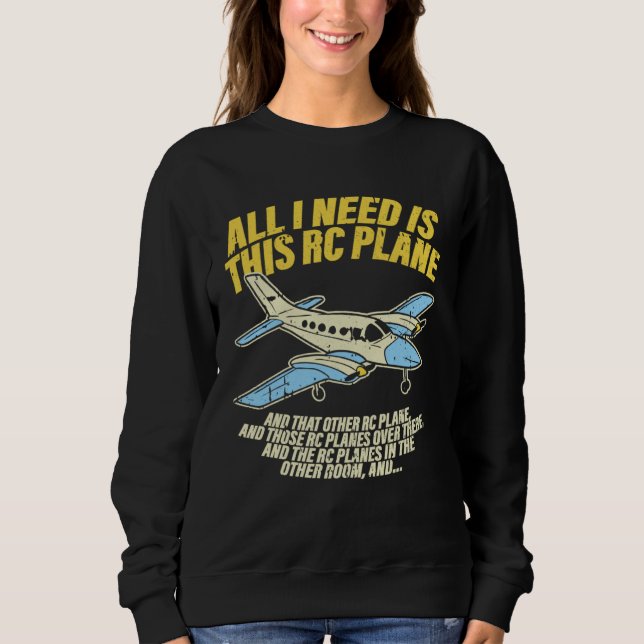 Camiseta All I Need Is This RC Plane Remote Controlled Mode (Frente)