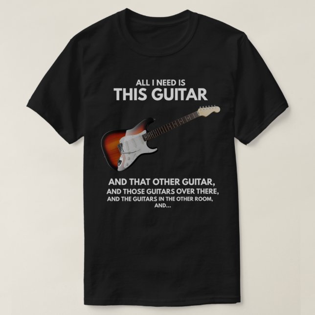 Camiseta All I Need Ishis Guitar (Frente do Design)