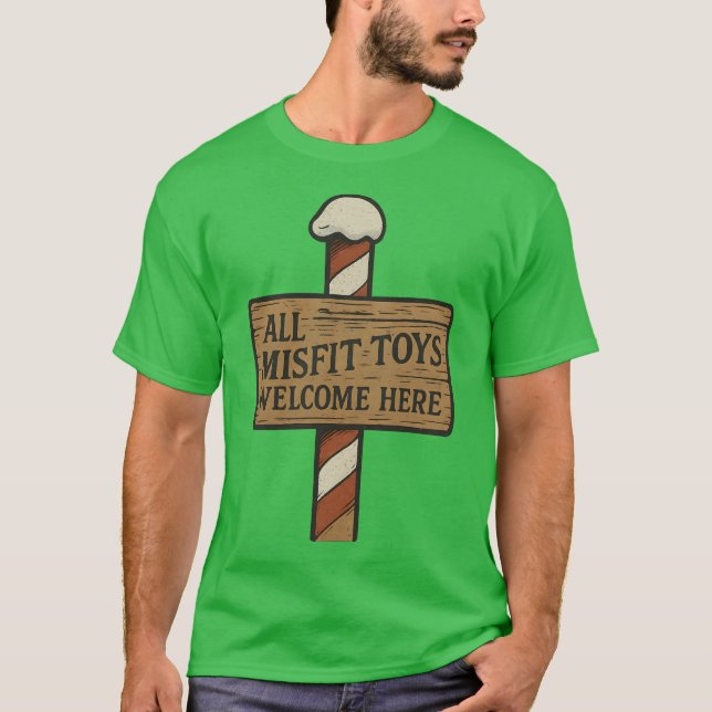 Camiseta All Misfit Toys Welcome Here (Frente)