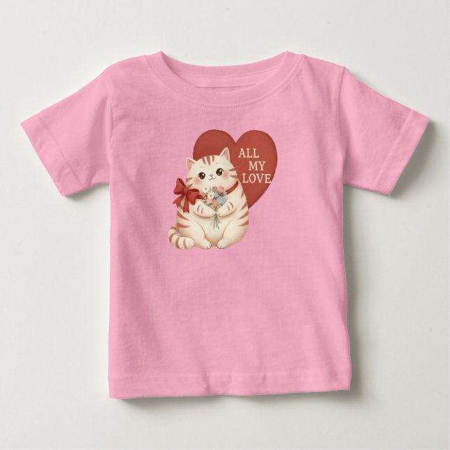Camiseta All My Love Tabby Cat (Frente)