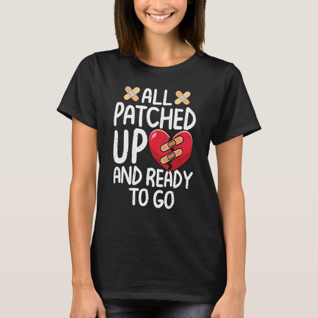 Camiseta All Patched Up Open Heart Surgery Recovery Survivo (Frente)