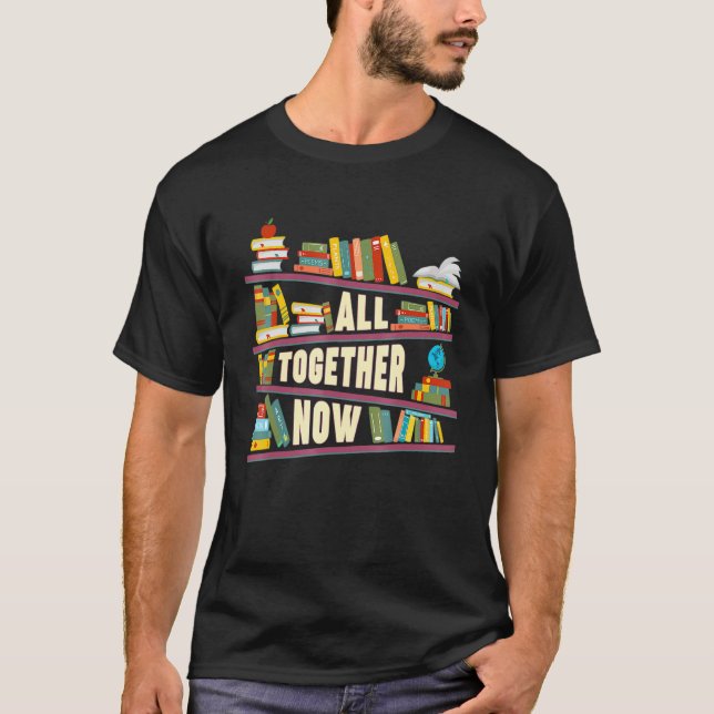 Camiseta All Together Now Summer Reading 2023 Library Books (Frente)