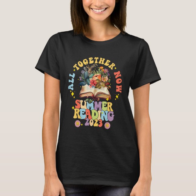 Camiseta All Together Now Summer Reading Program 2023 Book  (Frente)