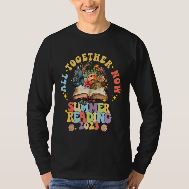 Camiseta All Together Now Summer Reading Program 2023 Book  (Frente)