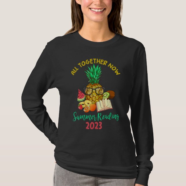 Camiseta All Together Now Summer Reading Program 2023 Book  (Frente)