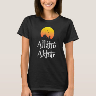 Camiseta Allahu Akbar Tema Islâmico Ramadan Para Muçulmano