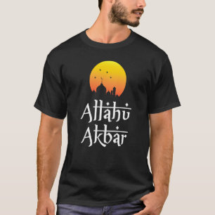Camiseta Allahu Akbar Tema Islâmico Ramadan Para Muçulmano