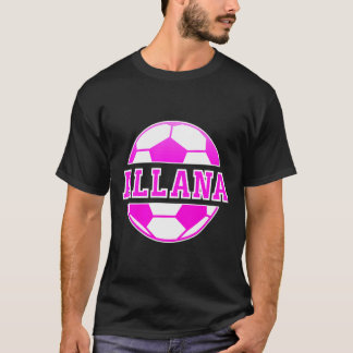 Camiseta Allana Name Girls Soccer Play Football Sports Fan 