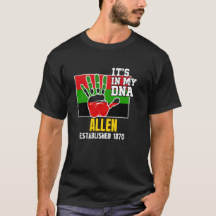 Camiseta Allen, AU, Vermelho, Preto e Verde HBCU