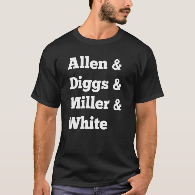 Camiseta Allen E Diggs E Miller E White E Company (Frente)