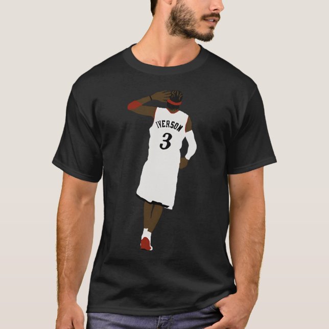 Camiseta Allen Iverson Mão Para Ouvir (Frente)